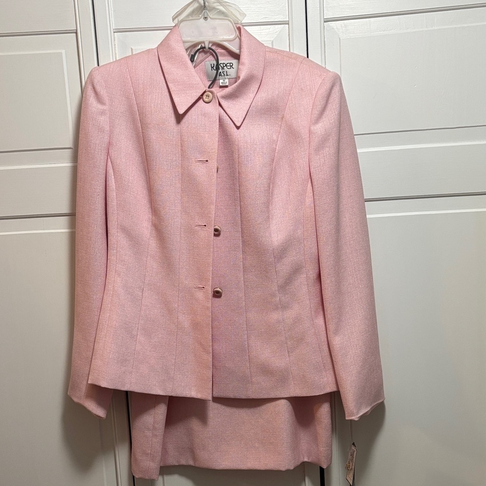 Kasper Light Pink Women's Blazer and Skirt